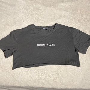 Cut off Army green T-shirt